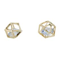 Brinco Zircônia Lapidado Brilhante Semijoia Akasaki BC4035 Brinco Zircônia Lapidado Brilhante Semijoia Akasaki BC4035