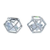 Brinco Zircônia Lapidado Brilhante Semijoia Akasaki BC4035 Brinco Zircônia Lapidado Brilhante Semijoia Akasaki BC4035