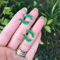 Brinco Zirconia Navete Medio