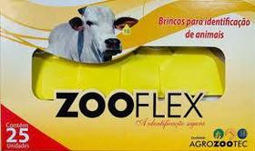 Brinco zooflex liso médio c/pino amarelo c/25 - AGROZOOTEC Brinco zooflex liso médio c/pino amarelo c/25 - AGROZOOTEC
