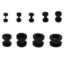 Brincos Alargador Acrilico Unissex 1mm A 12mm Túnel 1 Par Brincos Alargador Acrilico Unissex 1mm A 12mm Túnel 1 Par