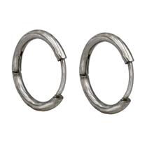 Brincos Argola Fina 10mm Masculino Feminino Articulada Pequeno 1 par