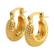 Brincos Argolas Ovais Dourados - Estilo Étnico Vintage para Mulheres e Meninas Brincos Argolas Ovais Dourados - Estilo Étnico Vintage para Mulheres e Meninas