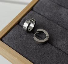 Brincos Argolinhas lisas com trava Unissex Aço Inox Brincos Argolinhas lisas com trava Unissex Aço Inox