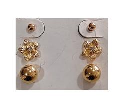 brincos b+rosa 3p trio folhado a ouro 18k joias semijoias antialérgica plaque brincos b+rosa 3p trio folhado a ouro 18k joias semijoias antialérgica plaque