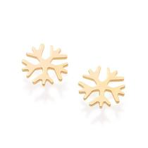 Brincos banhado ouro 3x 24k 18k e 22k feminino infantil rommanel pequenos flocos de neve 525355 Brincos banhado ouro 3x 24k 18k e 22k feminino infantil rommanel pequenos flocos de neve 525355