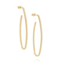 Brincos banhado ouro 3x 24k 18k e 22k femininos argola grandes rommanel oval círculos 526360 Brincos banhado ouro 3x 24k 18k e 22k femininos argola grandes rommanel oval círculos 526360