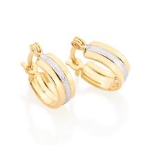 Brincos banhado ouro 3x 24k 18k e 22k femininos argola infantil pequenos rommanel filete rodio branco 525128