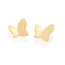 Brincos banhado ouro 3x 24k 18k e 22k femininos pequenos borboleta infantil rommanel granitada 526989 Brincos banhado ouro 3x 24k 18k e 22k femininos pequenos borboleta infantil rommanel granitada 526989