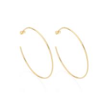 Brincos banhado ouro 3x 24k 18k e 22k ou prata 925 femininos meia argola grandes fina rommanel 522257 320132 Brincos banhado ouro 3x 24k 18k e 22k ou prata 925 femininos meia argola grandes fina rommanel 522257 320132