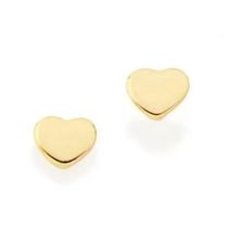 Brincos banhado ouro 3x 24k 18k e 22k ou prata 925 femininos pequenos coração liso segundo furo rommanel 522928 320205 Brincos banhado ouro 3x 24k 18k e 22k ou prata 925 femininos pequenos coração liso segundo furo rommanel 522928 320205