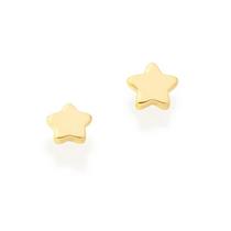 Brincos banhado ouro 3x 24k 18k e 22k ou prata 925 femininos pequenos segundo furo estrela rommanel 522927 320204 Brincos banhado ouro 3x 24k 18k e 22k ou prata 925 femininos pequenos segundo furo estrela rommanel 522927 320204