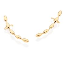 Brincos banhado ouro 3x 24k 18k e 22k pressão femininos ear cuff piercing rommanel peças ovais 527065 Brincos banhado ouro 3x 24k 18k e 22k pressão femininos ear cuff piercing rommanel peças ovais 527065