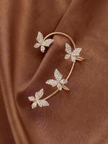 Brincos Borboleta Zircão Strass 1 Unid Clipes K-pop Ear Cuff Brincos Borboleta Zircão Strass 1 Unid Clipes K-pop Ear Cuff