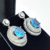 Brincos Caracol Cravejado Pavé De Zirconias Banhado 2384