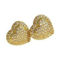 Brincos Clássicos Em Forma De Coração Para Mulheres, Acessórios De Joias Românticas De Alta Brincos Clássicos Em Forma De Coração Para Mulheres, Acessórios De Joias Românticas De Alta