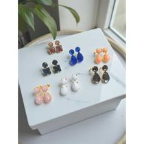 Brincos Coloridos Pedrarias Kit 7 Pares cores Variadas