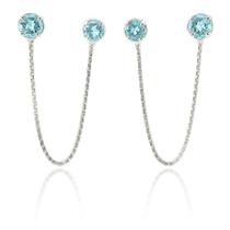 Brincos Conexão Corrente Venezina Prata Original Delicado Brincos Conexão Corrente Venezina Prata Original Delicado