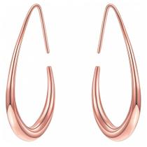 Brincos Conmezer Teardrop Hoop banhados a ouro 18k para mulheres Brincos Conmezer Teardrop Hoop banhados a ouro 18k para mulheres