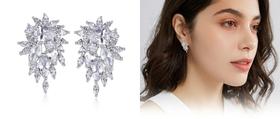 Brincos Cristal Minimalista MicroCravejada Zirconia Delicada Luxo Casual Brincos Cristal Minimalista MicroCravejada Zirconia Delicada Luxo Casual