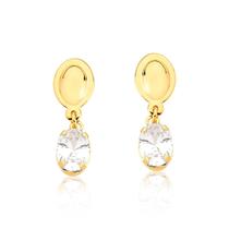 Brincos Crystal Revestido em Ouro Brincos Crystal Revestido em Ouro