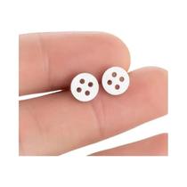 Brincos De Aço Inoxidável Com Design De Caveira Pirata Punk Para Mulheres, Presente De Joias Para