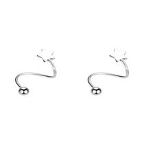 Brincos De Aço Inoxidável Em Espiral Torcida 2 Peças Para Piercing De Lábio, Cartilagem, Tragus E Brincos De Aço Inoxidável Em Espiral Torcida 2 Peças Para Piercing De Lábio, Cartilagem, Tragus E