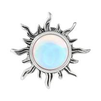 Brincos De Aço Inoxidável Unissex Em Forma De Sol, Expansores De Orelha, 8-25mm, Joias Corporais