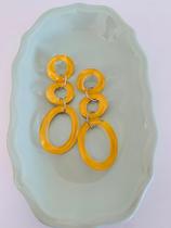 Brincos de Acrilico levissimo banhado a ouro e prata Brincos de Acrilico levissimo banhado a ouro e prata