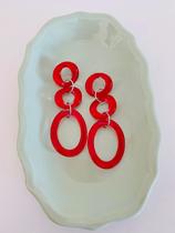 Brincos de Acrilico levissimo banhado a ouro e prata Brincos de Acrilico levissimo banhado a ouro e prata