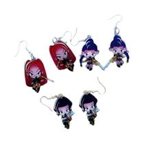 Brincos De Acrílico Punk K-Pop Para Mulheres, Design De Tigre Derpy Mira Rumi Zoey, 4, 6 Ou 8 Pares