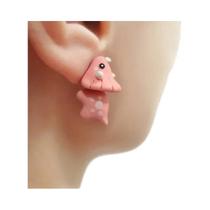 Brincos De Animais Em Estilo Cartoon De Corgi, Dinossauro, Tubarão E Baleia Com Design De Mini Spray