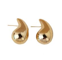 Brincos de argola banhado a ouro - material leve