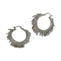 Brincos De Argola Boho Banhados a Ouro E Prata Com Contas, Franjas E Pingentes Para Mulheres Brincos De Argola Boho Banhados a Ouro E Prata Com Contas, Franjas E Pingentes Para Mulheres