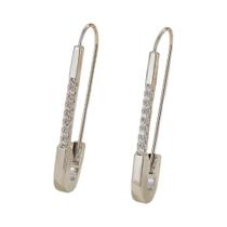 Brincos de Argola com Zircônia - Design Elegante e Moderno para Mulheres