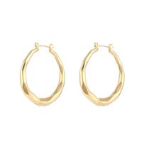 Brincos de Argola de Aço Inoxidável Banhados a Ouro 18k - Leve e Confortável