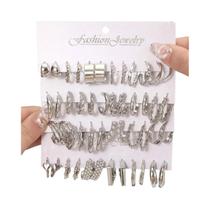 Brincos De Argola De Moda Com Design Geométrico Em Forma De Coração Com Pérolas Falsas E Strass 48