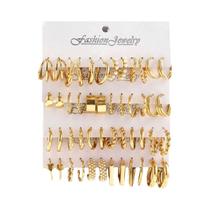 Brincos De Argola De Moda Com Design Geométrico Em Forma De Coração Com Pérolas Falsas E Strass 48