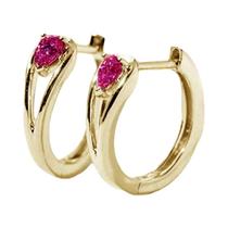 Brincos De Argola Dourados Com Zircônia Cúbica Em Forma De Pêra, Brincos Circulares Minimalistas E