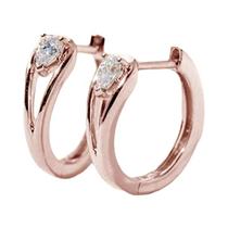 Brincos De Argola Dourados Para Mulheres Com Zircônia Cúbica Em Forma De Gota, Joias Versáteis Para