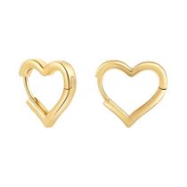 Brincos De Argola Em Forma De Coração Dourados E Fofos Para Mulheres, 3 Tamanhos, Círculo Oco Para Brincos De Argola Em Forma De Coração Dourados E Fofos Para Mulheres, 3 Tamanhos, Círculo Oco Para