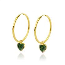 Brincos De Argola em Ouro 18k 750 Com Zircônia 5mm Brincos De Argola em Ouro 18k 750 Com Zircônia 5mm