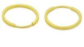 Brincos De Argola Em Ouro 18k 750 Feminino 1.4cm