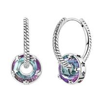 Brincos De Argola Em Prata Esterlina 925 Com Cristal Starlight E Design De Osso De Cobra, Joia De