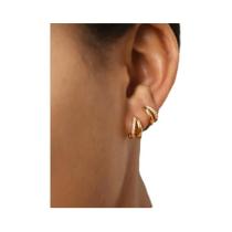 Brincos De Argola Em Zircônia Dourada Para Mulheres, Joias Geométricas Retro Boho Em Metal De Cobre, Brincos De Argola Em Zircônia Dourada Para Mulheres, Joias Geométricas Retro Boho Em Metal De Cobre,