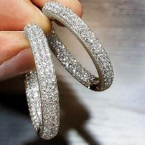Brincos de Argola Femininos com Zircônia Cúbica - Prata e Ouro - Joias da Moda