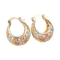 Brincos de Argola Femininos Elegantes com Estampa de Borboleta - Joias da Moda para Festas Brincos de Argola Femininos Elegantes com Estampa de Borboleta - Joias da Moda para Festas