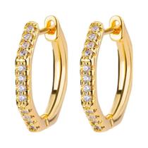 Brincos De Argola Femininos Em Aço Inoxidável Com Zircônia, Joias De Luxo Brilhantes E Modernas Para Brincos De Argola Femininos Em Aço Inoxidável Com Zircônia, Joias De Luxo Brilhantes E Modernas Para
