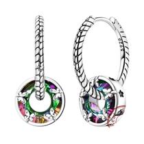 Brincos De Argola Femininos Em Prata Esterlina 925 Com Estrela, Coração, Borboleta E Cristal