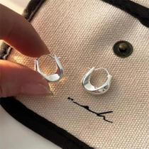 Brincos De Argola Femininos Em Prata Esterlina 925, Joias De Moda Versáteis Para Presentes